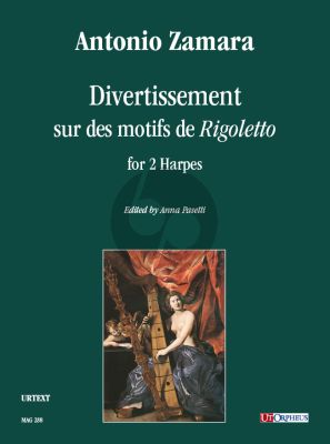 Zamara Divertissement sur des motifs de “Rigoletto” for 2 Harpes (Score/Parts) (Anna Pasetti)