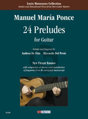 Ponce 24 Preludes for Guitar (edited by Andrea De Vitis, Riccardo Del Prete)