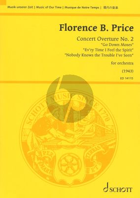 Price Concert Overture No. 2 for Orchestra Score