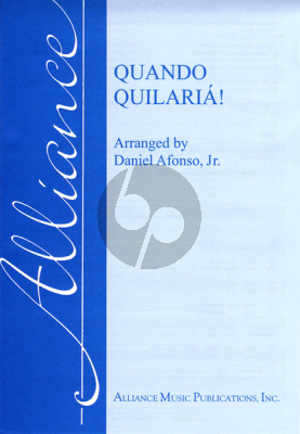 Alfonso Quando Quilariá for SATB Chori with Optional Percussion