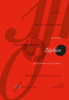 Rameau Zéphire RCT 61 Vocal Score (Acte de ballet) (Nathalie Berton-Blivet)