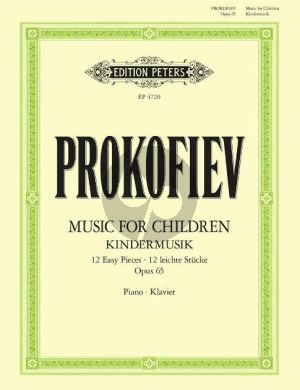 Prokofieff Music for Children 12 Easy Pieces Op. 65 Piano solo