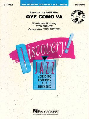 Santana Puente Oye Como Va Discovery Jazz Ensemble Series Score and Parts (Arranged by Paul Murtha)