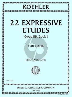 Kohler 22 Expressive Etudes Op. 89, Book I for Flute (edited by Stephanie Jutt)