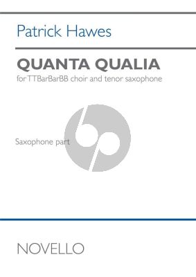 Hawes Quanta Qualia TTBarBarBB and Tenor Saxophone (Tenor Saxophone Part)
