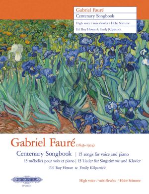 Gabriel Fauré Centenary Songbook High Voice and Piano