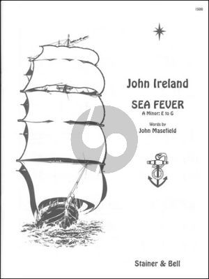 Ireland Sea Fever in A-Minor (Range E-G) Voice and Piano (Poet John Masefield)