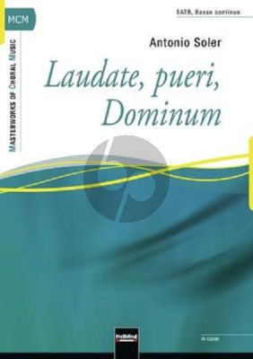 Soler Laudate Pueri, Dominum for SATB and Bc