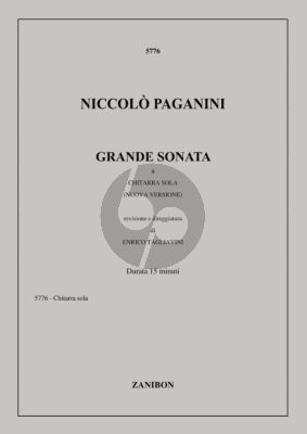 Paganini Grande Sonate Guitar solo (Enrico Tagliavini)