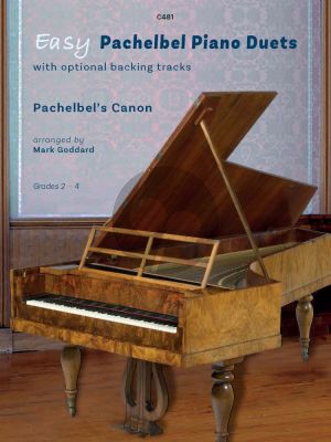 Pachelbel Easy Pachelbel Duets - Pachelbel's Canon for Piano 4 Hands Book with Optional Backing Tracks (Arranged by Mark Goddard) (Grades 2- 4)