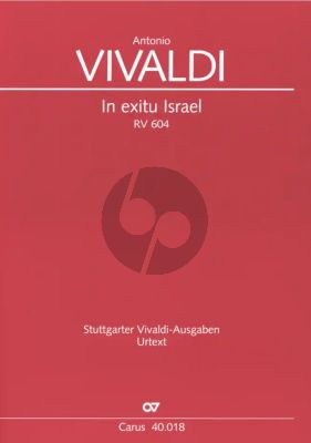 Vivaldi  In exitu Israel RV 604 fur SATB, 2 Violinen, Viola und Bc Partitur (herausgegeben von Daniel Ivo de Oliveira)