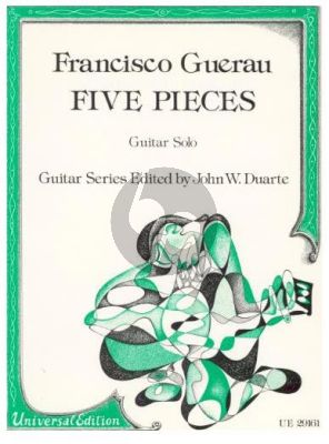 Guerau 5 Pieces from Poema Harmonica for Guitar (edited by John W. Duarte)