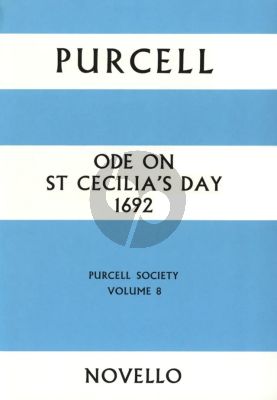 Purcell Ode on St.Caecilia's Day 1692 Fullscore