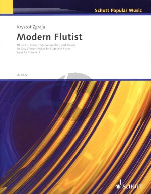 Zgraja Modern Flutist Vol.1 Flute and Piano (Ten Easy Concert Pieces)