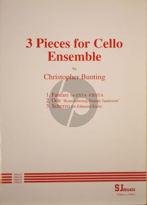 Bunting 3 Pieces for 4 Violoncellos (Score/Parts)