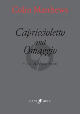 Matthews Capriccioletto & Omaggio Violin and Piano