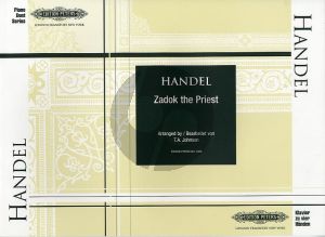 Handel Zadok the Priest Piano 4 hds (arr. T.A. Johnson)