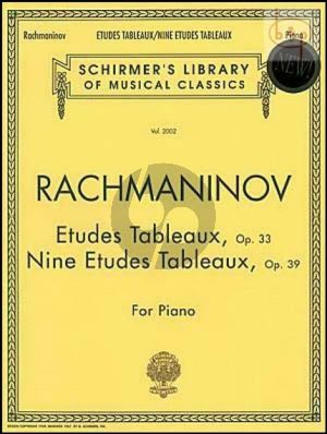 Etudes Tableaux Op.33 and Op.39 Piano Solo