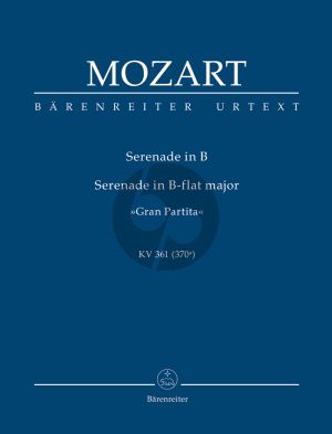 Mozart Serenade B-dur (Gran Partita) KV 361 (370a) (12 Blaser-Kontrabass Studien Partitur) (Urtext Mozart-Ausgabe Ed. Daniel Leeson . Neal Zaslaw)