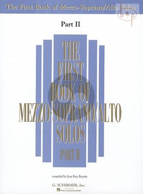 First Book of Mezzo-Soprano/Alto Solos Vol.2