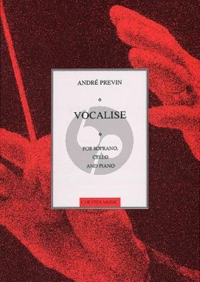Previn Vocalise Soprano Voice-Violoncello-Piano