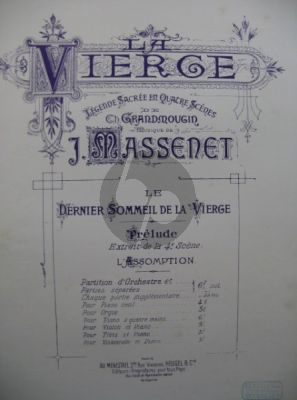 Massenet Dernier Sommeil de la Vierge Violon et Piano