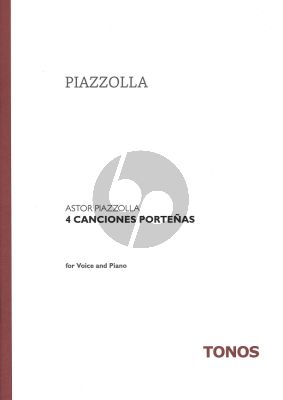 Piazzolla 4 Cancionas Portenas (Recitor)