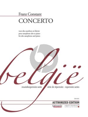 Constant Concerto Op. 13 Alto Saxophone and Piano