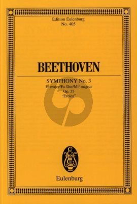 Beethoven Symphony No. 3 Op. 55 E-flat major "Eroica" Study Score (Richard Clarke) (Eulenburg)