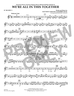 We're All In This Together (from High School Musical) - Bb Trumpet 1