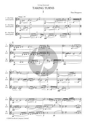 Taking Turns for Flute Trio (full score)