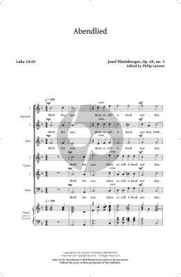 Abendlied, Op. 69, No. 3