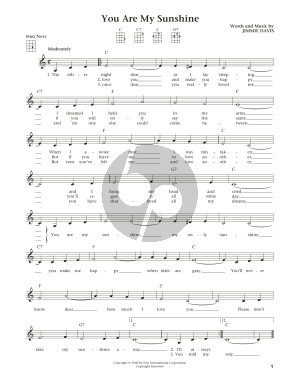 You Are My Sunshine (from The Daily Ukulele) (arr. Liz and Jim Beloff)