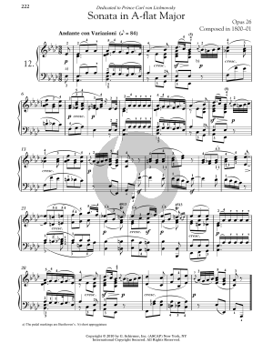 Piano Sonata No. 12 In A-flat Major, Op. 26
