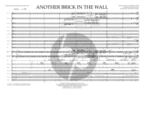 Another Brick in the Wall - Full Score