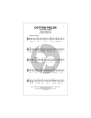 Cotton Fields (The Cotton Song)