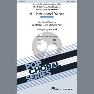 A Thousand Years (arr. Mac Huff)