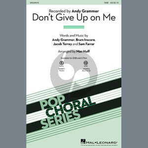 Don't Give Up On Me (arr. Mac Huff)