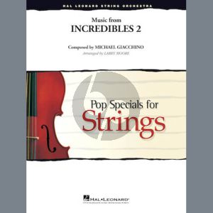 Music from Incredibles 2 (arr. Larry Moore) - Violin 3 (Viola Treble Clef)