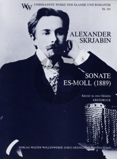 Scriabin Sonate Es-moll Klavier (erstdruck) (1889) (Richard Metzler und Roberto Szidon)