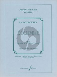 Gotkovsky Eolienne for Clarinet with Piano or Harp