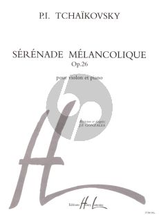 Tchaikovsky Serenade Melancholique Op.26 Violon-Piano (Revision et Doigtes J.F. Gonzales)