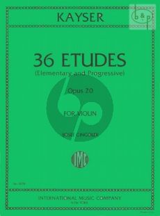 36 Studies Op.20 Violin