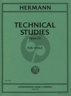 Hermann Technical Studies opus 22 Viola