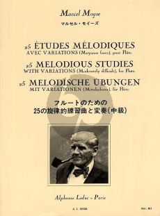 Moyse 25 Etudes Mélodiques avec Variations pour Flute