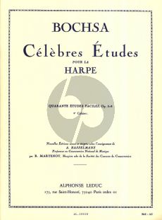 Bochsa 40 Etudes Faciles Op. 318 Vol. 2 Harpe (Grades 1 - 3) (Martenot-Hasselmans)