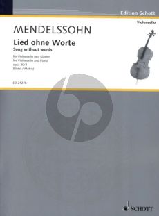 Mendelssohn Lied ohne Worte Op.30 No.3 Violoncello und Klavier (arr. Wolfgang Birtel)