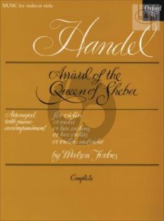 Arrival of the Queen of Sheba 1 or 2 Violins [or Viola's]-Piano