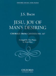 Bach Jesu Joy of Man's Desiring (Chorale from Cantata No.147) (Hess) (2 Piano's)