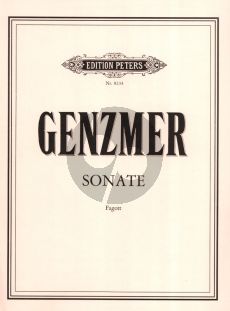 Genzmer Sonate Fagott solo